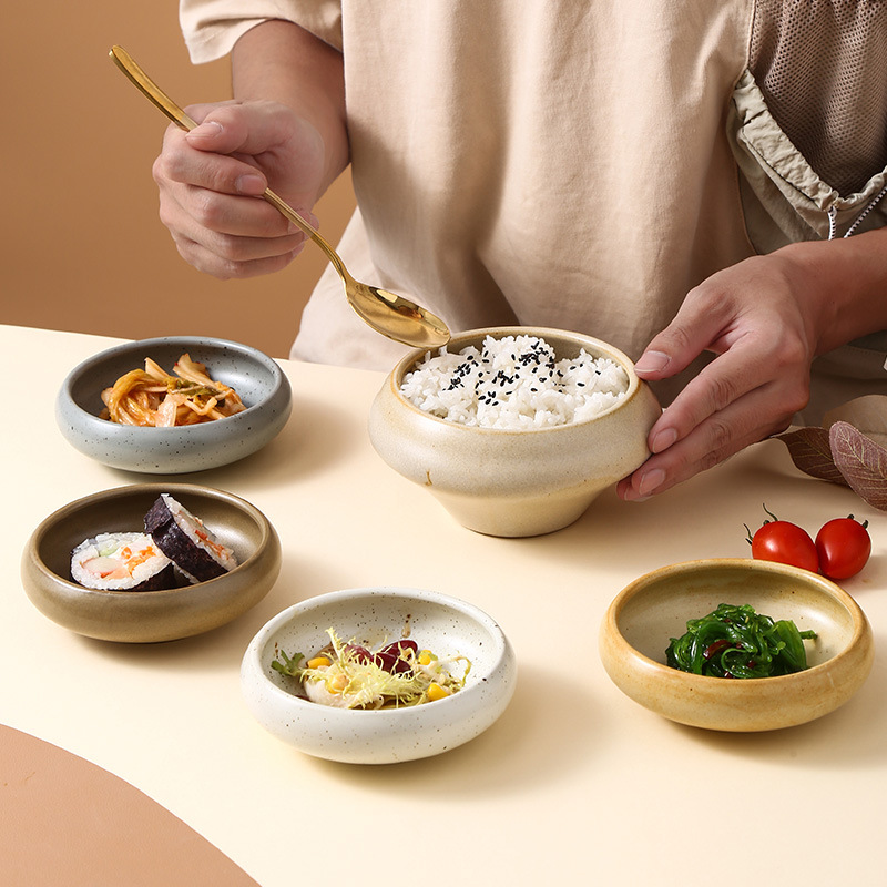 Sauce Dipping Cup - Japanische Retro-Keramik-Snackschale, personalisierbar, für Zuhause, Restaurant,