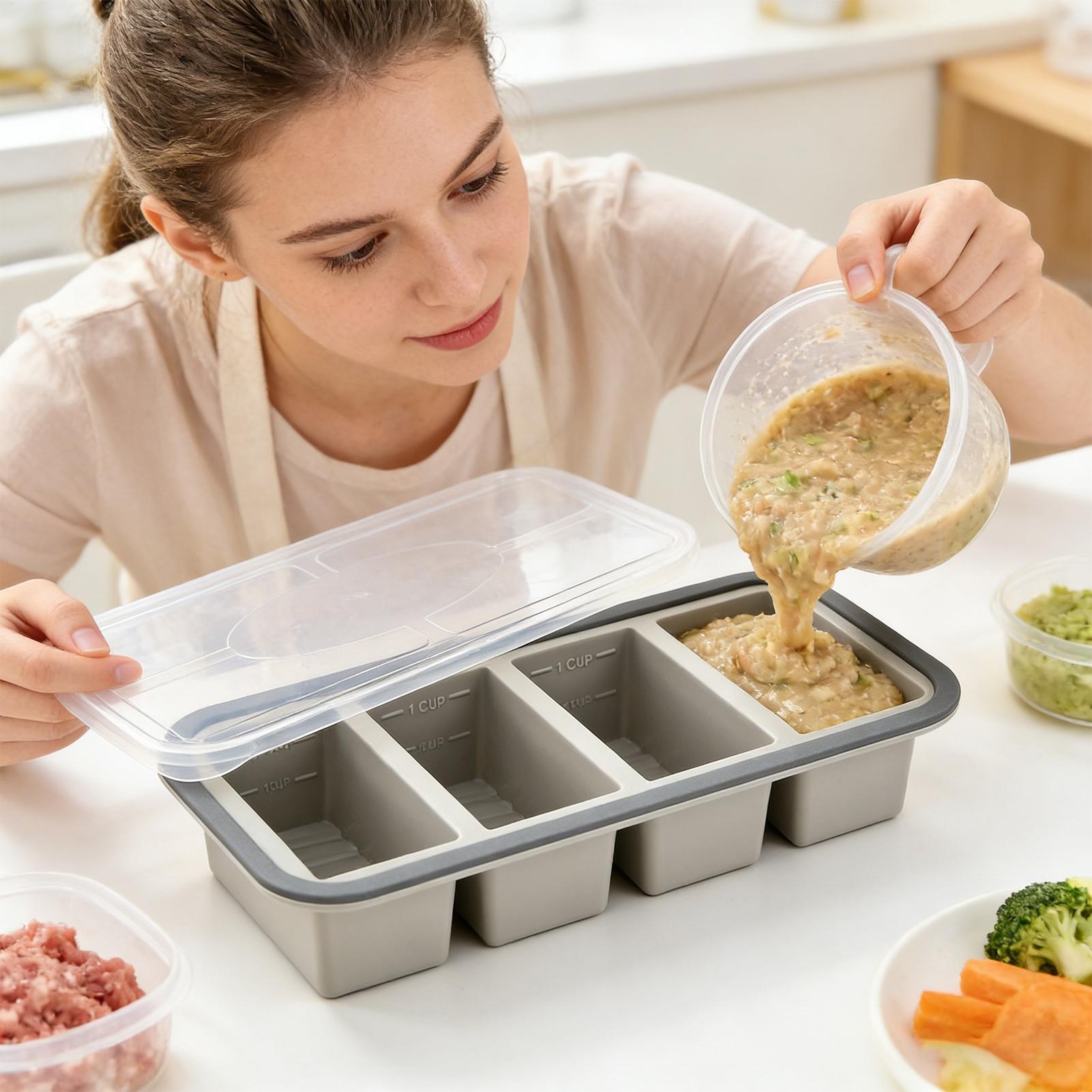 Silikon-Gefrierformen mit Einf – Meal Prep Template Bewertung und Preis