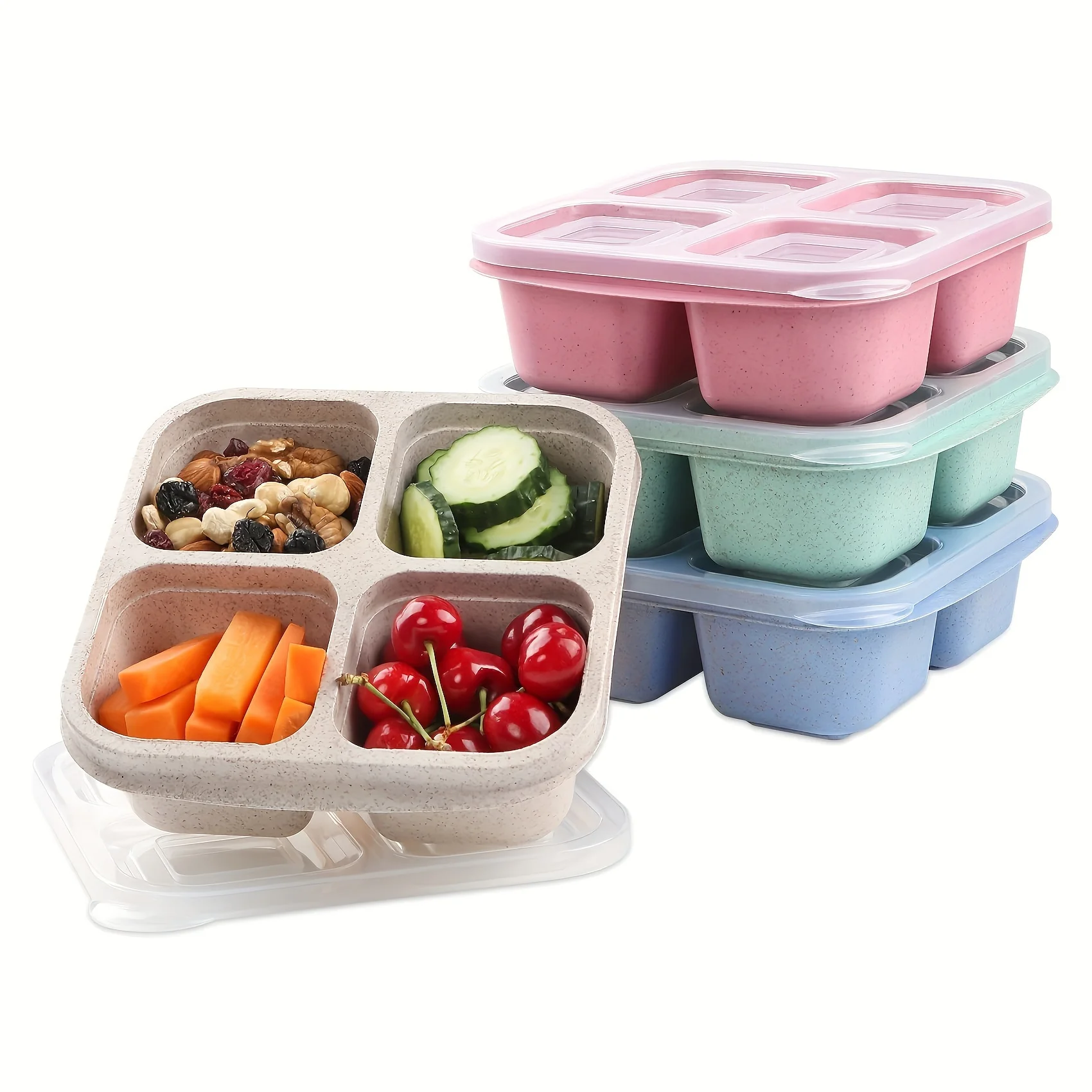 Snack box mit vier transparent – Meal Prep Kitchen Bewertung und Preis