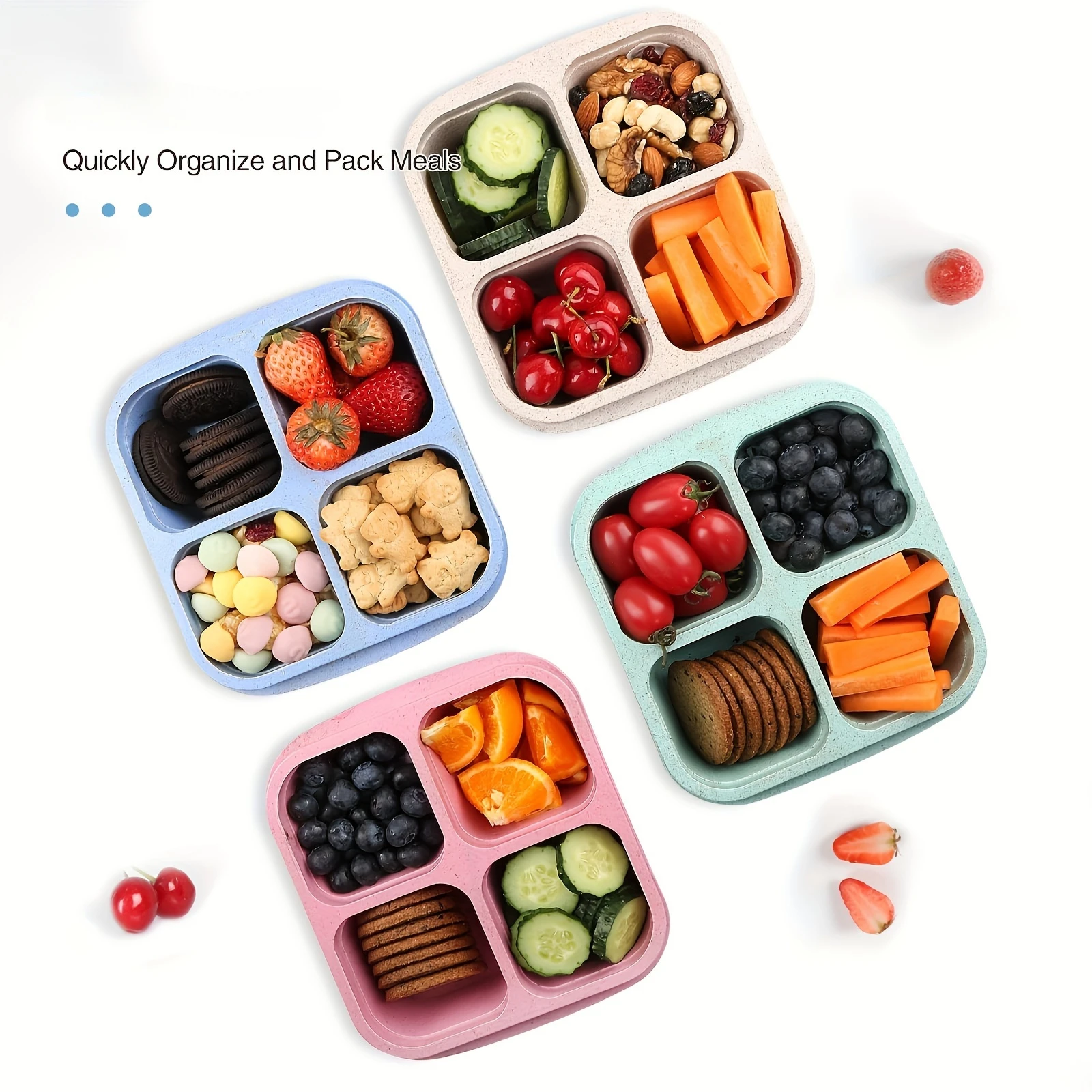 Snack box mit vier transparent – Meal Prep Kitchen Bewertung und Preis