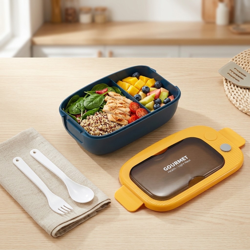 Plastik Bento Lunchbox mit 2 F – Meal Prep Or Prep Meal Bewertung und Preis